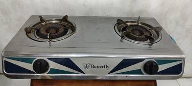 Butterfly Stainless Steel Double Gas Cooker (3300W
