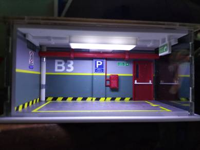 Portable Underground Parking Diorama 1/64 Scale