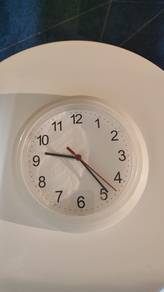 IKEA Wall Clock White Round Analog Battery Operate