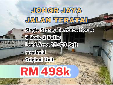 1-storey Terraced House For Sale in Tebrau,JHR