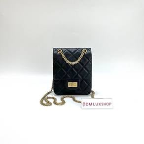 Preloved Chanel 2.55 Reissue Black Mini Vertical