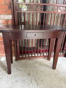 teak console