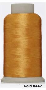 Gold 8447 Embroidery Machine Thread Benang Sulam