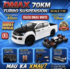 Rc isuzu dmax 1:10 suspension chasis truck