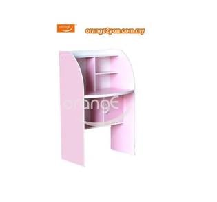 Meja Belajar Kanak-Kanak Pink – Cute, Praktikal