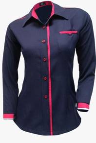 Baju Korporat Kemeja Mr2 PolyCotton Ladies FC-991M