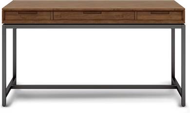 Wooden Desk with Metal Frame