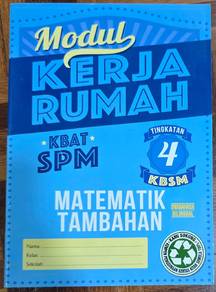 Modul Kerja Rumah Tingkatan 4 Matematik Tambahan