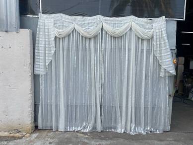 YD56BK Langsir 274X255cm Sheer Curtain French Hook