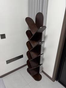 Full Solid Wood BookShelf Book rack, rak buku