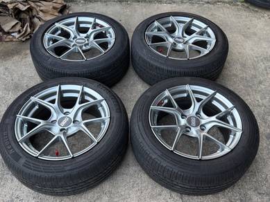 Sport Rim 15 Second BBS CIR Hyper Black Siap Tayar