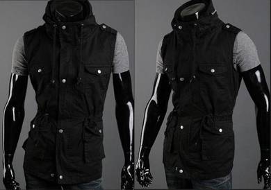 READY STOCK MULTi-POCKET VEST COAT JACKET