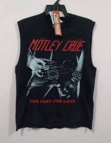 Rare MOTLEY CRUE TOO FAST FOR LOVE SHORTSLEEVE