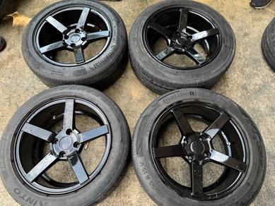 Rim second 15 Vossen cv3 siap tayar myvi vios alza