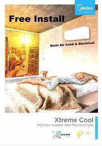 Midea 2.5hp r32 Aircond +install