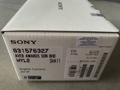 Sony ZV-1F (BK) Digital camera