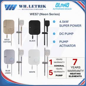 Alpha DC Pump Water Heater WES7-Neon Series