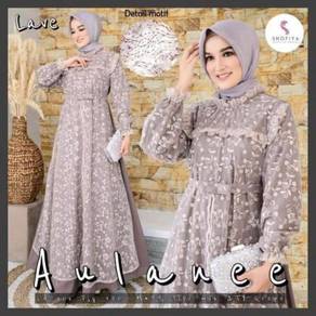 Aulanee maxi dress Dinner pink Tunang brown green
