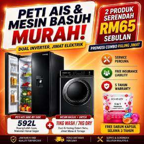 Khind Washer Dryer Refrigerator Combo