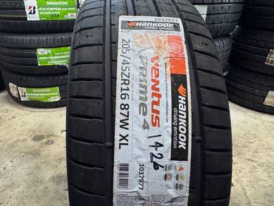 Tayar baru 205 45 16 hankook Ventus prime4 2026