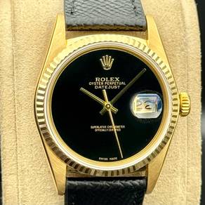 Rolex Datejust 36 Onxy Dial Aftermarket 16018