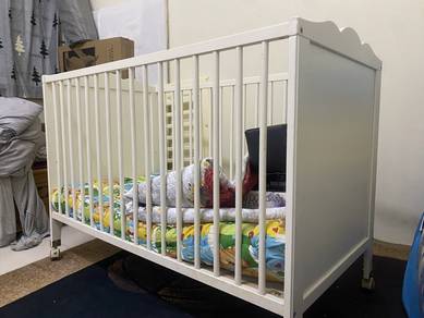 Baby cot ikea smagora + free gift baby chair
