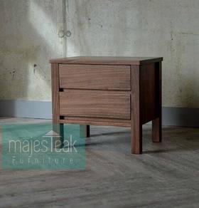 Teak Bedside Table -Orchid