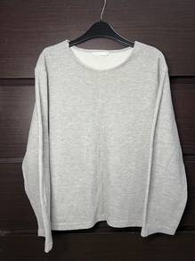 Padini Light Grey Knit Long Sleeve Top