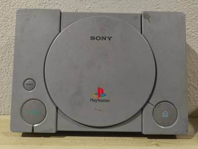 vintage Sony PlayStation 1 gray console