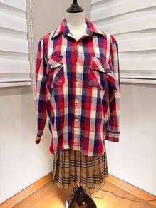 Vintage 45 rpm flannel unisex L 2201