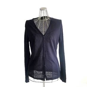Calvin Klein Navy Blue Checked Light Blouse