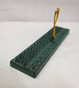 Japanese Vtg Paperweight Bunchin Iron Calligraphy