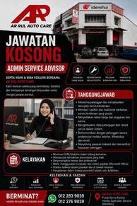 Kerani Service Advisor diperlukan 1 kekosongan