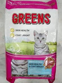 Greens Hair Skin Bright Cat Food Kucing 8kg Feed