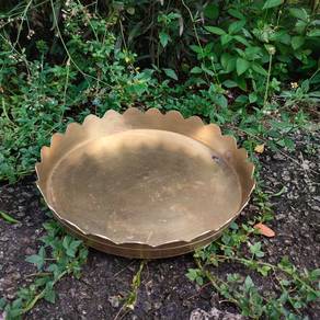 Antique Dulang Pahar Tembaga 29.5X6cm Antik Klasik
