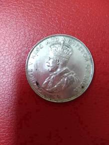King GEORGE V-50 CENTS 1921 Silver.500 fine. EF/A