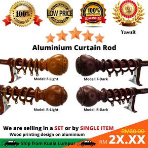 Curtain Rod Aluminium Aluminum Rail Holder Wall