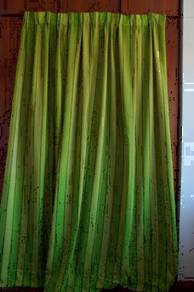 Green Curtains - 88 x 85 inches - 2 Pieces