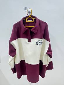 top maroon + cream
