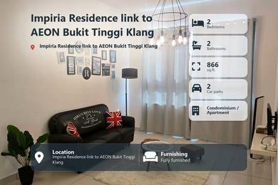 Service Residence For Rent in Impiria Residensi Bukit Tinggi Klang