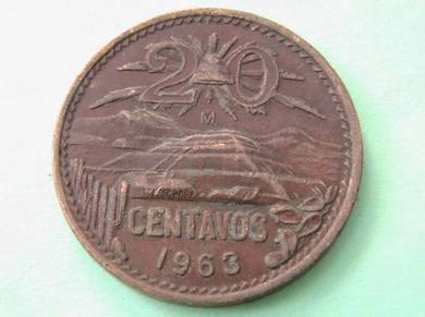Maxican 20 Centavos 1963