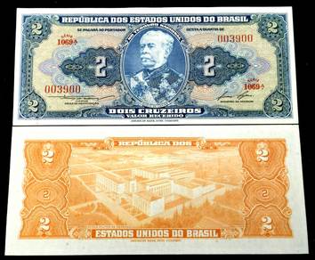 Brazil 2 Cruzeiros 1954