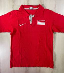 Nike Youth Singapore Team Collar Tee #EZ Used