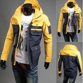 99307 Military Coat Hooded Pocket Sweater Jacket