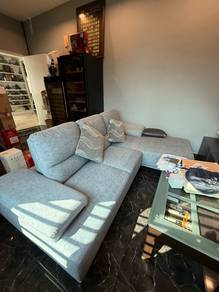 Push back L shape sofa