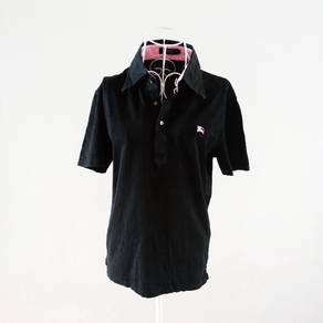 Burberry Women's Black Polo T-Shirt