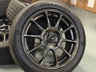16 Rays ZE40 Japan Rim Tyre MX5 Myvi City Vios