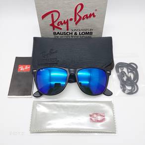 Rayban BL USA WAYFARER MATTEBLACK BLUE MIRROR 54MM