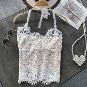 white lace singlet