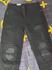 jeans koyak tampal saiz 30